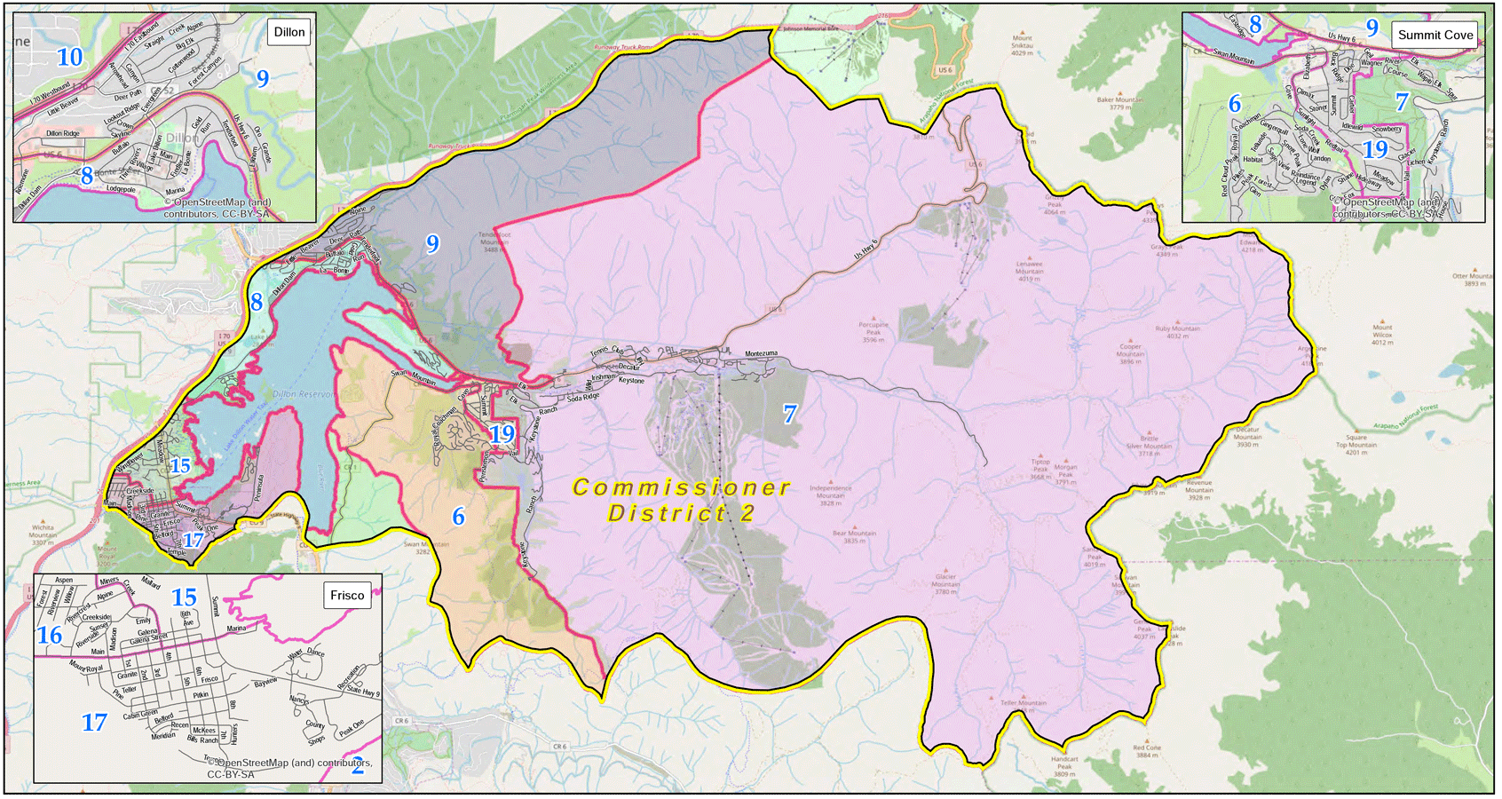 summit_county-district_2-precincts Summit County, Colorado Voting District 2 Map