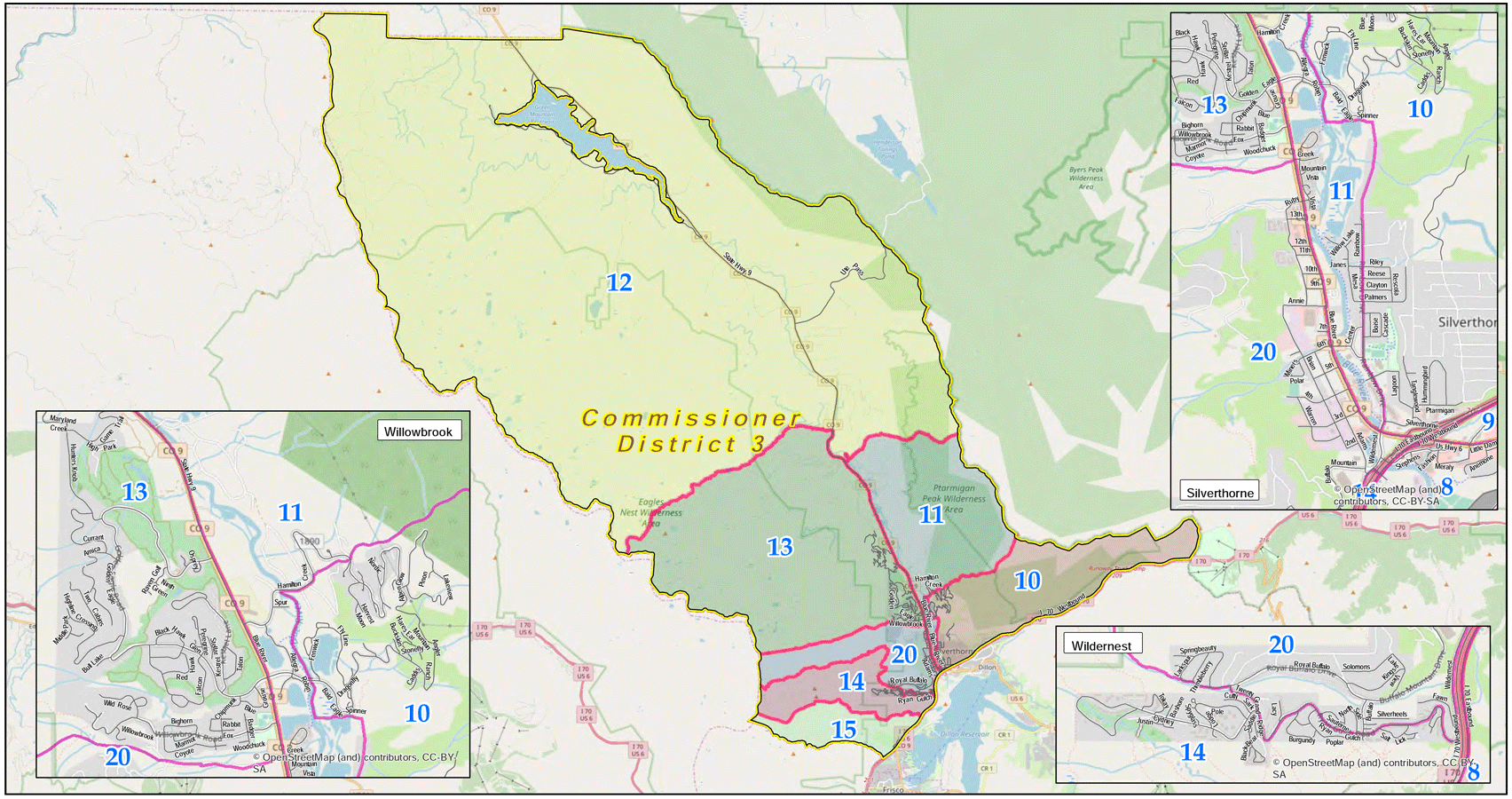summit_county-district_3-precincts Summit County, Colorado District 3 Voting Map